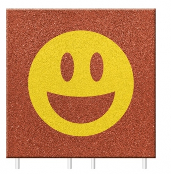 EUROFLEX® "Smiley lachend" Fallschutzplatte 50cm x 50cm